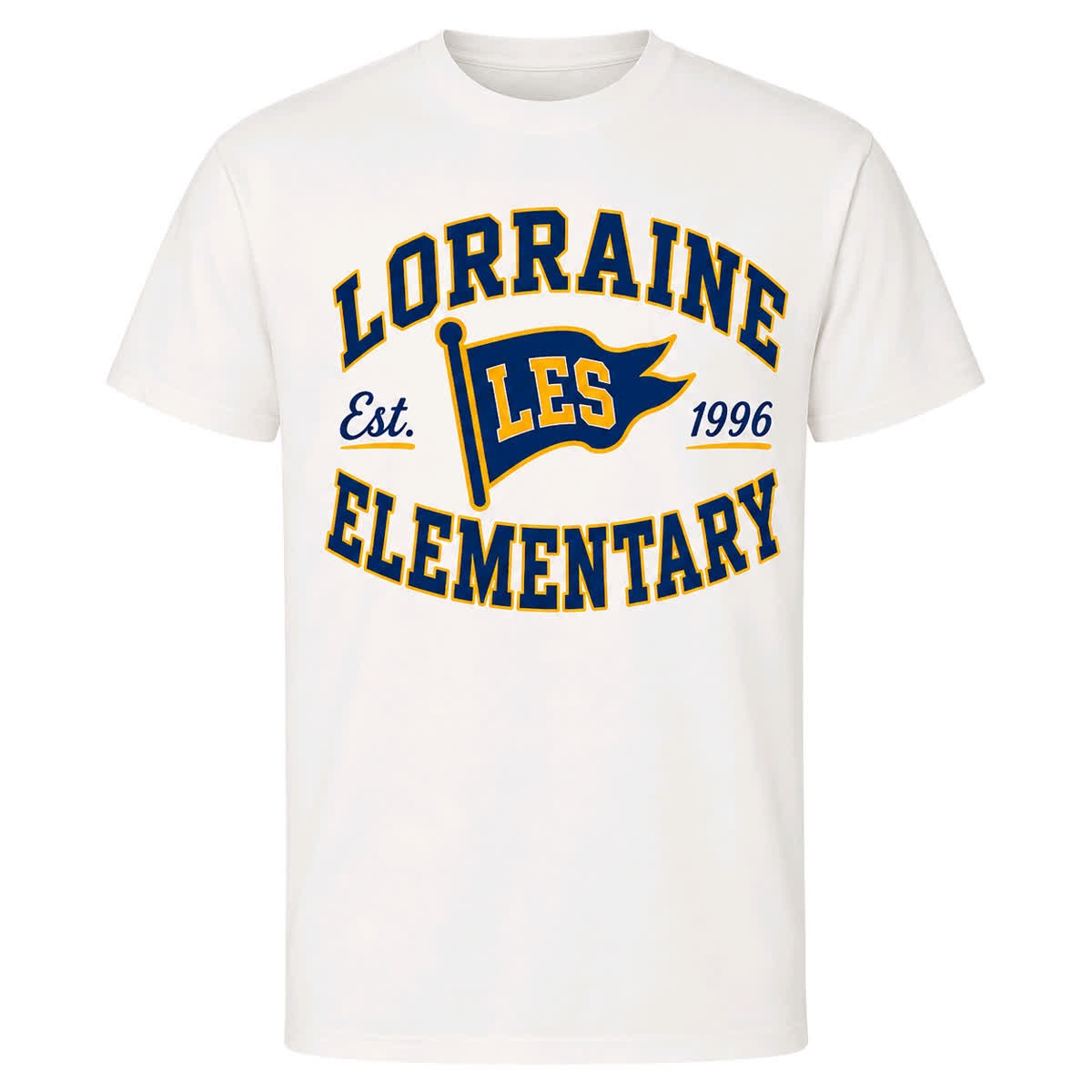 Pennant Tee — White
