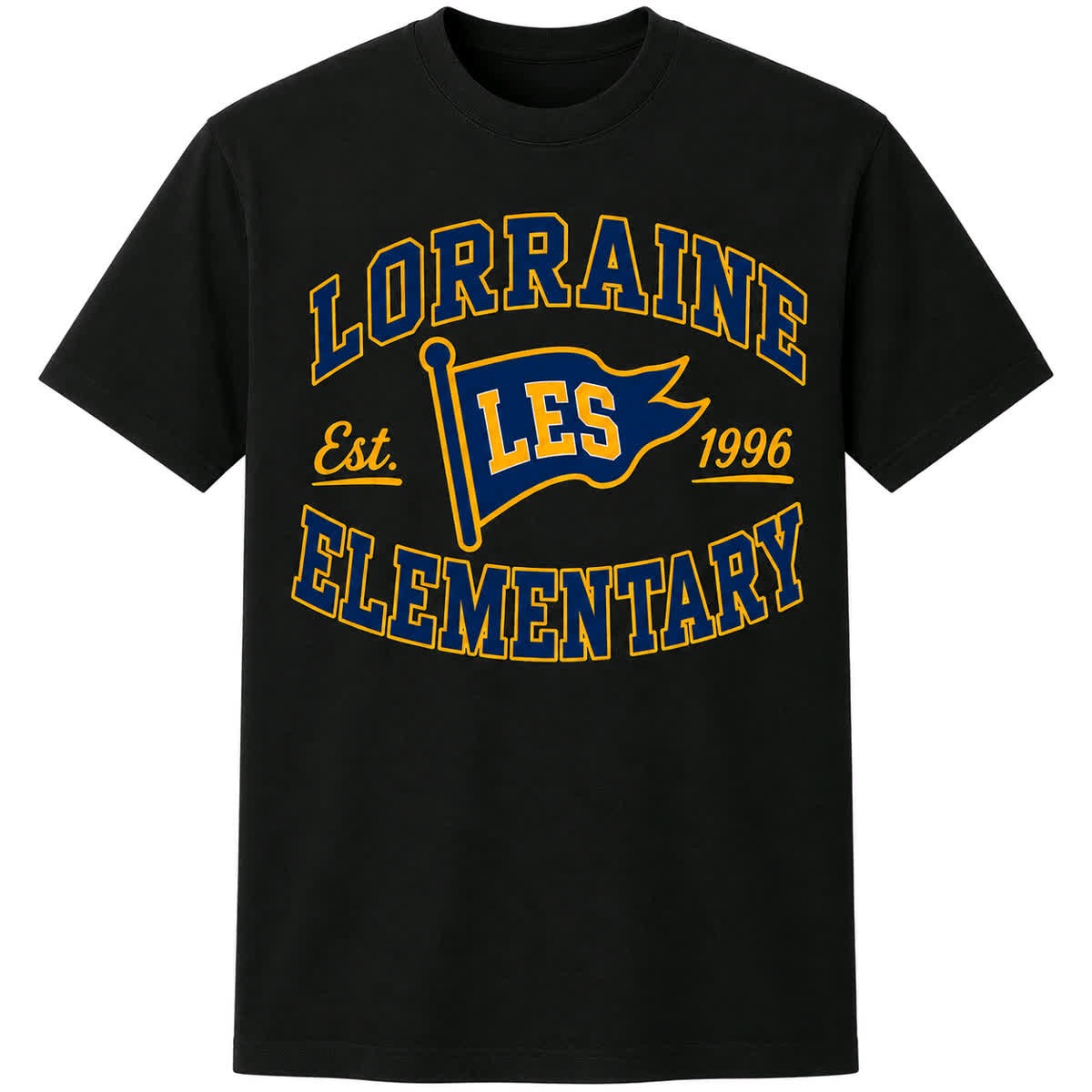 Pennant Tee — Black